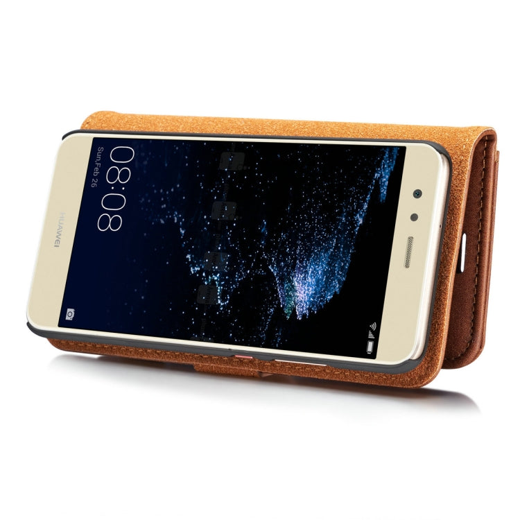 For Huawei P10 Plus Crazy Horse Texture Horizontal Flip Detachable Magnetic Protective Case with Holder & Card Slots & Wallet