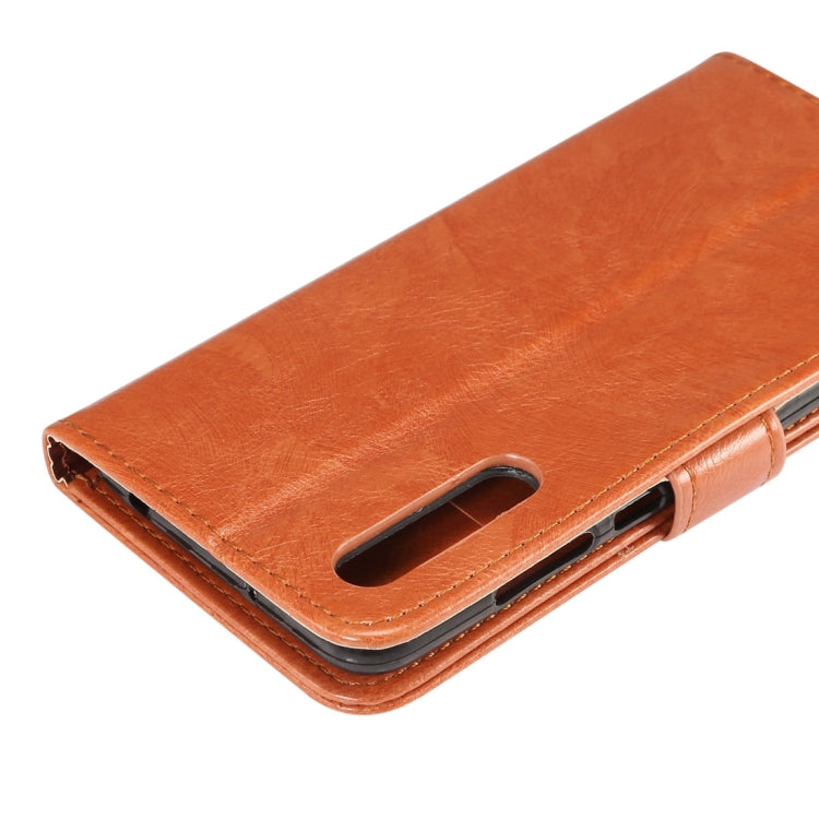 For Huawei P20 Crazy Horse Texcture PU + TPU Horizontal Flip Leather Case with Holder & Card Slots & Wallet & Photo Frame