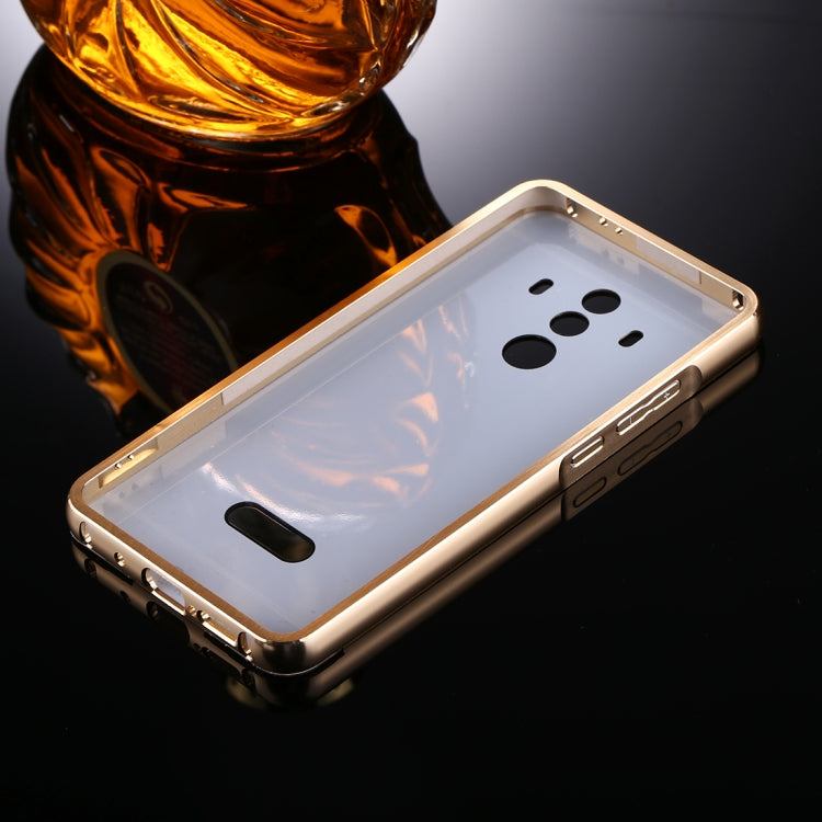 For Huawei Mate 10 Pro Electroplating + PC Mirror Protective Back Cover Case