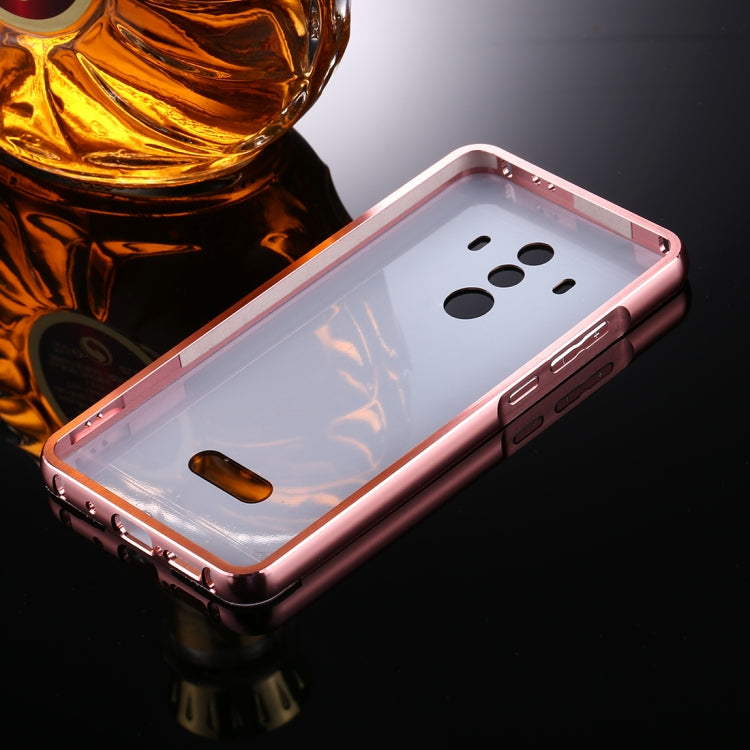 For Huawei Mate 10 Pro Electroplating + PC Mirror Protective Back Cover Case