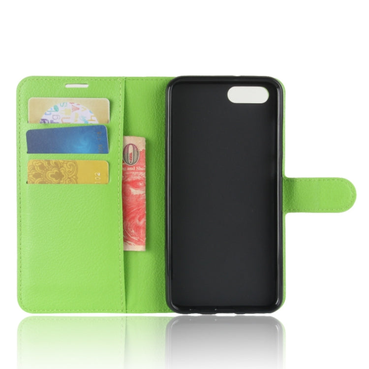 For Huawei Honor View 10 Litchi Texture Horizontal Flip Leather Case with Holder & Card Slots & Wallet