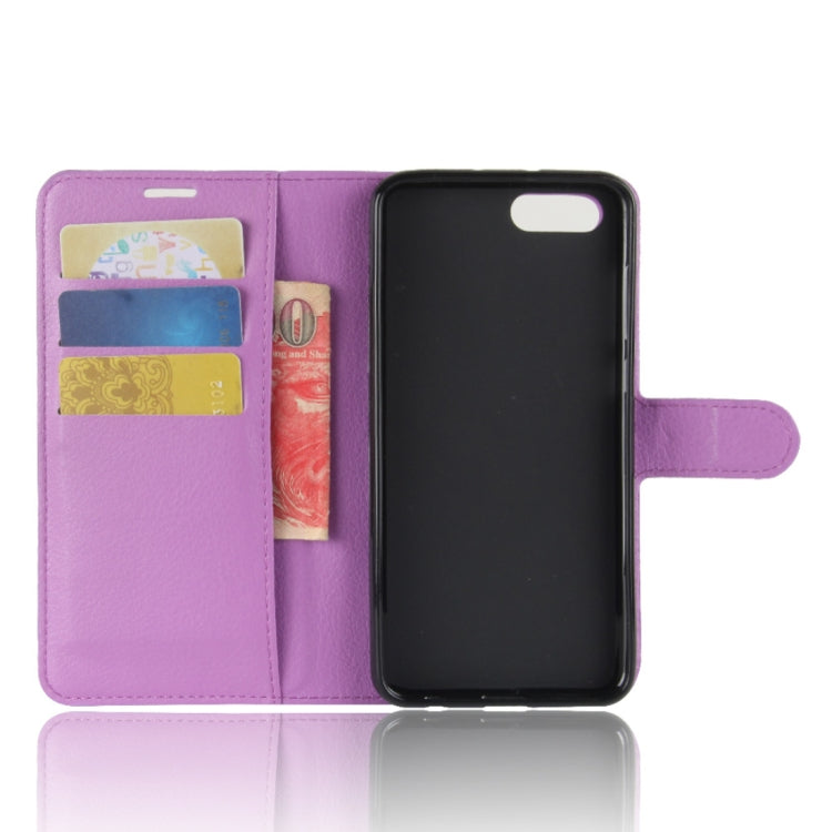 For Huawei Honor View 10 Litchi Texture Horizontal Flip Leather Case with Holder & Card Slots & Wallet