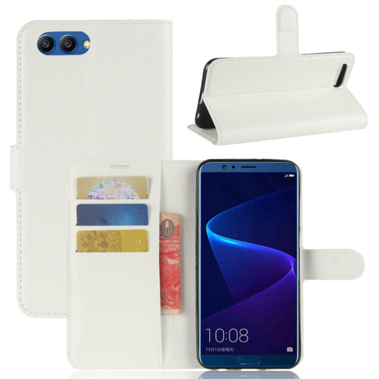 For Huawei Honor View 10 Litchi Texture Horizontal Flip Leather Case with Holder & Card Slots & Wallet