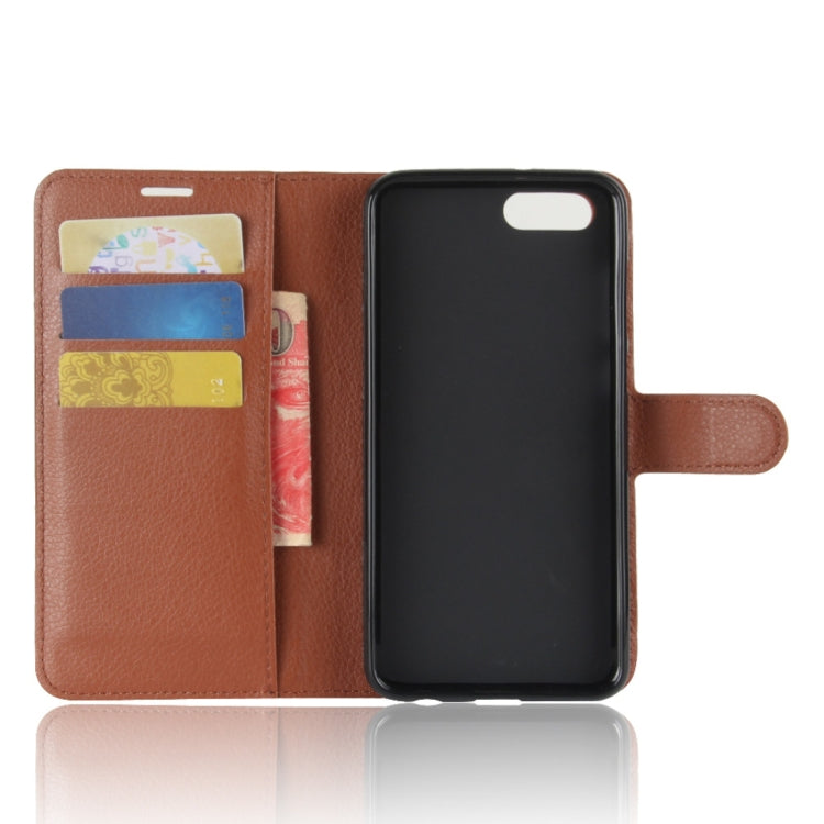 For Huawei Honor View 10 Litchi Texture Horizontal Flip Leather Case with Holder & Card Slots & Wallet