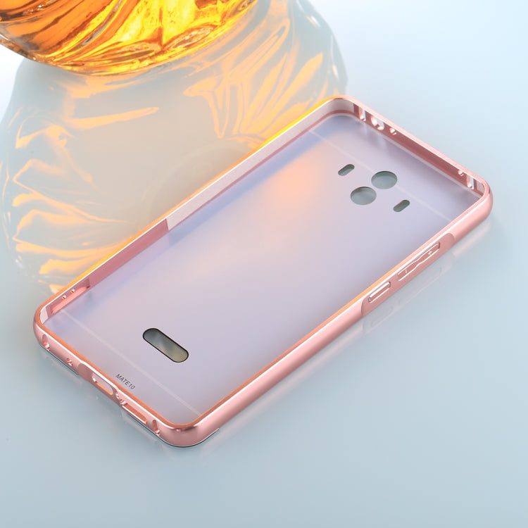 For Huawei Mate 10 Electroplating + PC Mirror Protective Back Cover Case
