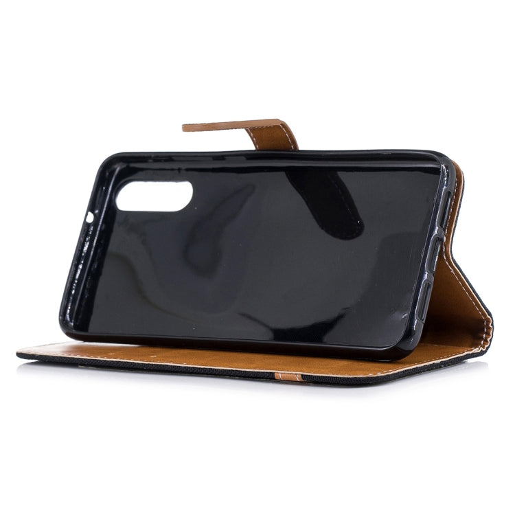 For Huawei P20 Denim Texture TPU + PU Horizontal Flip Leather Case with Holder & Card Slots & Wallet & Lanyard