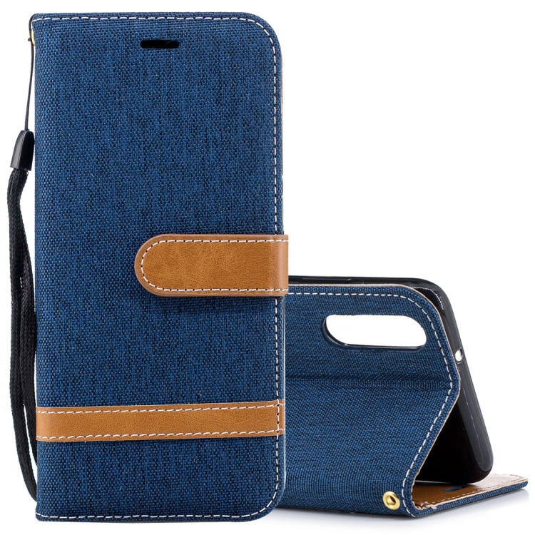 For Huawei P20 Denim Texture TPU + PU Horizontal Flip Leather Case with Holder & Card Slots & Wallet & Lanyard