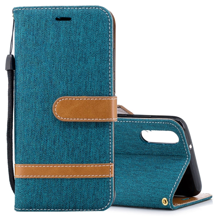 For Huawei P20 Denim Texture TPU + PU Horizontal Flip Leather Case with Holder & Card Slots & Wallet & Lanyard