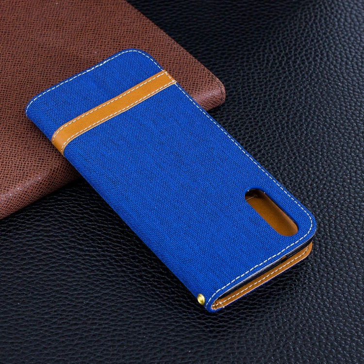 For Huawei P20 Denim Texture TPU + PU Horizontal Flip Leather Case with Holder & Card Slots & Wallet & Lanyard