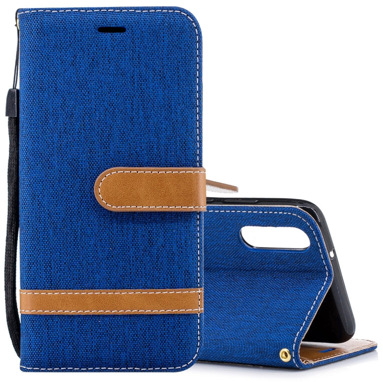 For Huawei P20 Denim Texture TPU + PU Horizontal Flip Leather Case with Holder & Card Slots & Wallet & Lanyard