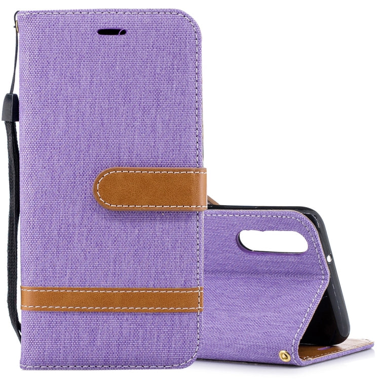 For Huawei P20 Denim Texture TPU + PU Horizontal Flip Leather Case with Holder & Card Slots & Wallet & Lanyard