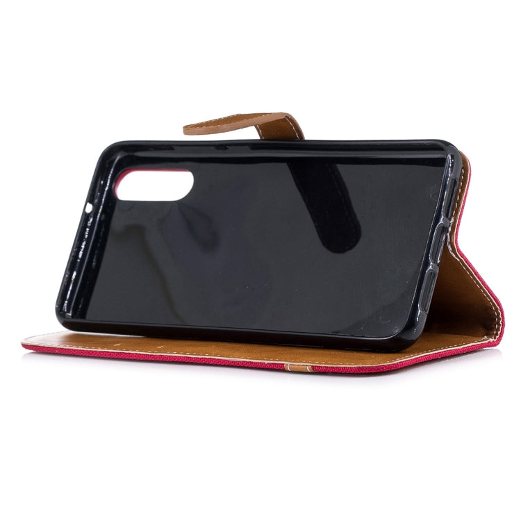 For Huawei P20 Denim Texture TPU + PU Horizontal Flip Leather Case with Holder & Card Slots & Wallet & Lanyard