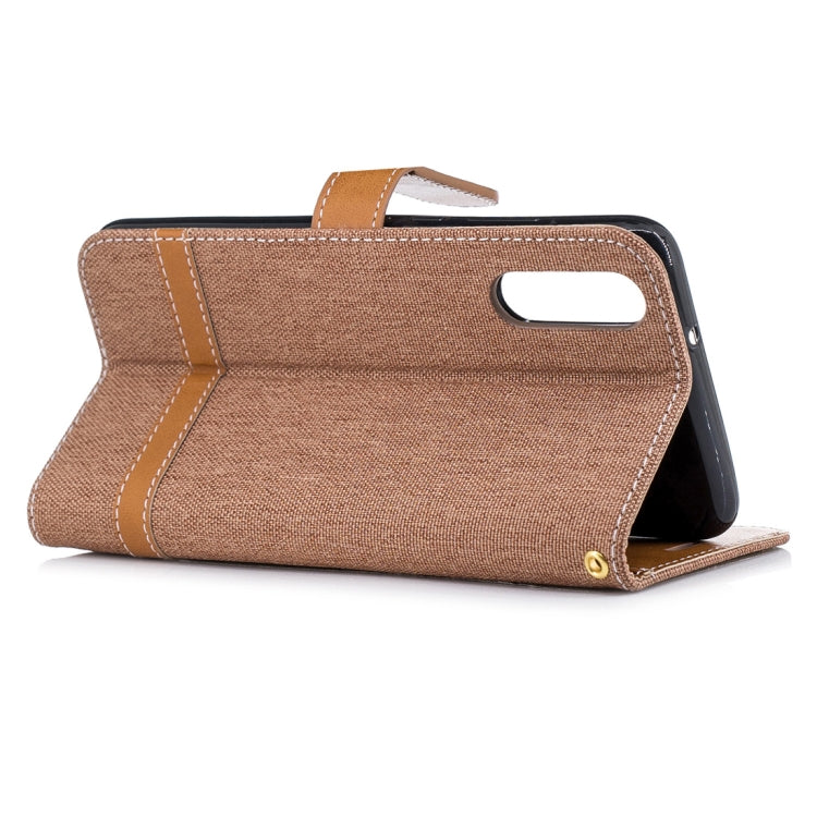 For Huawei P20 Denim Texture TPU + PU Horizontal Flip Leather Case with Holder & Card Slots & Wallet & Lanyard