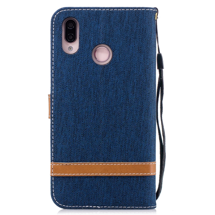 For Huawei P20 Lite & nova 3e Denim Texture TPU + PU Horizontal Flip Leather Case with Holder & Card Slots & Wallet & Lanyard