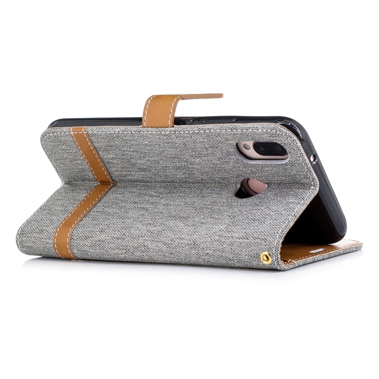 For Huawei P20 Lite & nova 3e Denim Texture TPU + PU Horizontal Flip Leather Case with Holder & Card Slots & Wallet & Lanyard