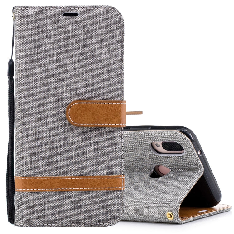 For Huawei P20 Lite & nova 3e Denim Texture TPU + PU Horizontal Flip Leather Case with Holder & Card Slots & Wallet & Lanyard