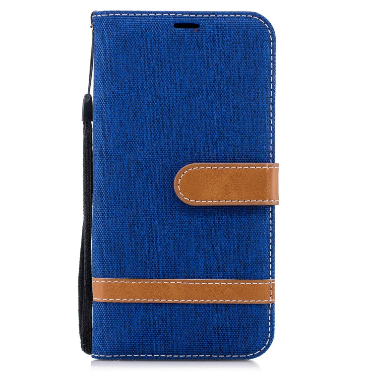 For Huawei P20 Lite & nova 3e Denim Texture TPU + PU Horizontal Flip Leather Case with Holder & Card Slots & Wallet & Lanyard