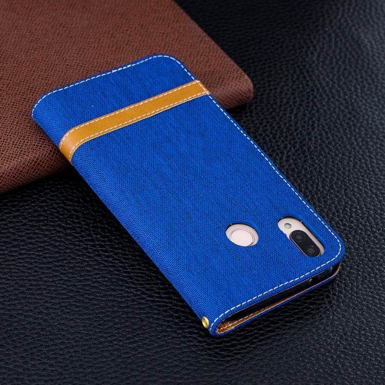 For Huawei P20 Lite & nova 3e Denim Texture TPU + PU Horizontal Flip Leather Case with Holder & Card Slots & Wallet & Lanyard