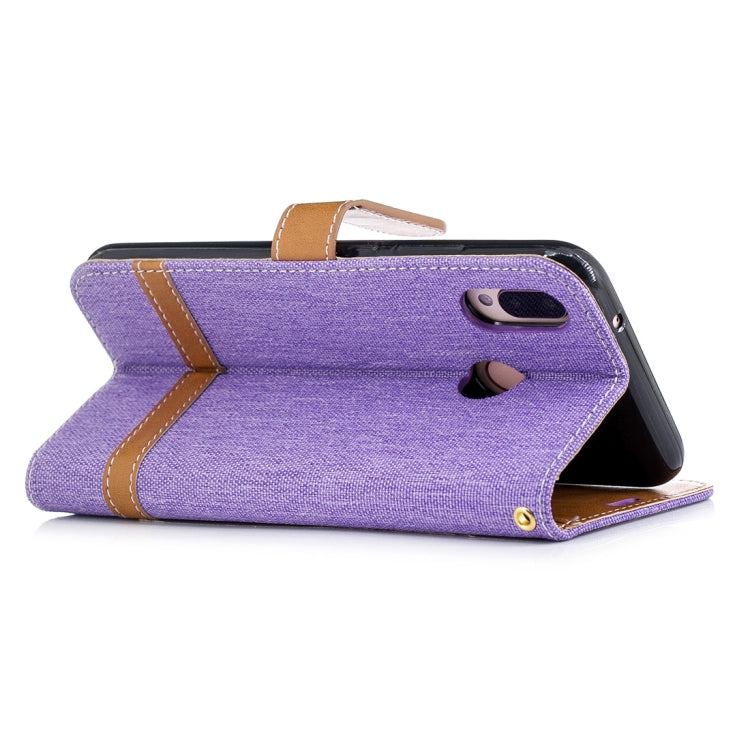 For Huawei P20 Lite & nova 3e Denim Texture TPU + PU Horizontal Flip Leather Case with Holder & Card Slots & Wallet & Lanyard