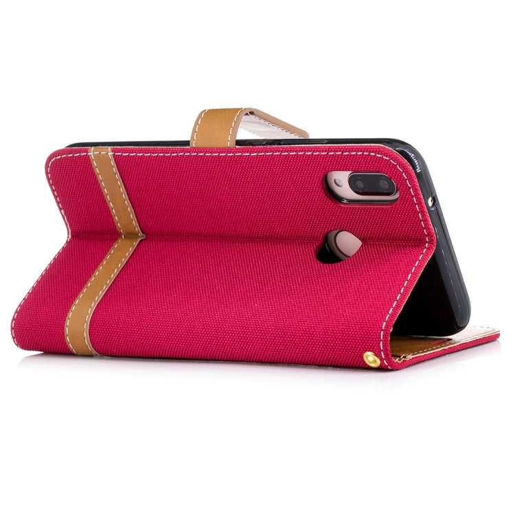 For Huawei P20 Lite & nova 3e Denim Texture TPU + PU Horizontal Flip Leather Case with Holder & Card Slots & Wallet & Lanyard