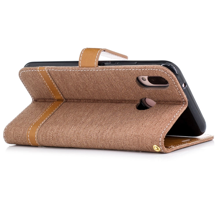 For Huawei P20 Lite & nova 3e Denim Texture TPU + PU Horizontal Flip Leather Case with Holder & Card Slots & Wallet & Lanyard