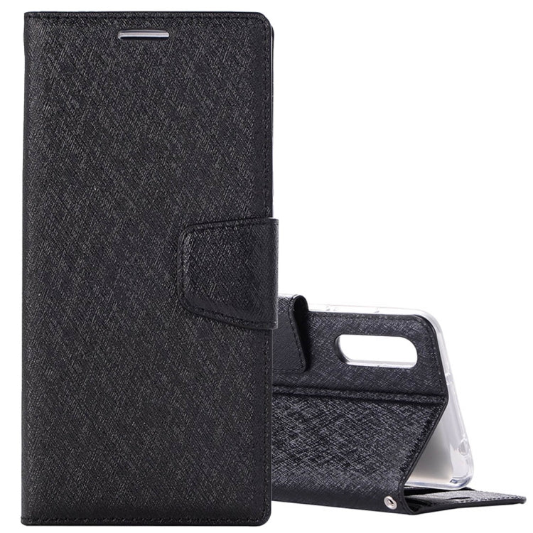 For Huawei P20 Silk Texture Horizontal Flip Leather Case with Holder & Card slots & Wallet & Photo Frame