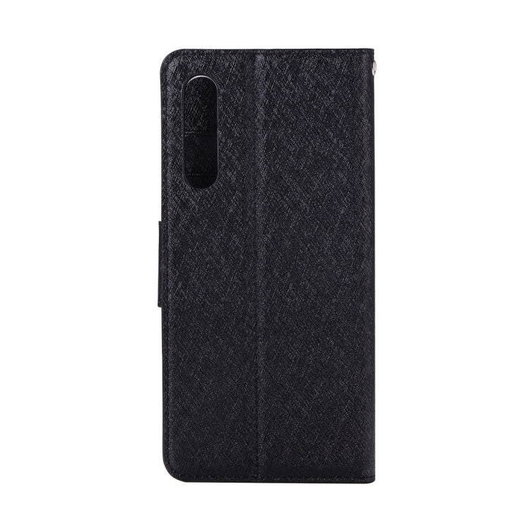 For Huawei P20 Silk Texture Horizontal Flip Leather Case with Holder & Card slots & Wallet & Photo Frame