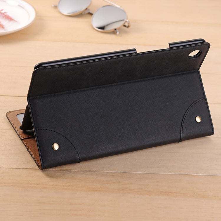 For Huawei MediaPad M5 8.4 inch Vintage Book Style Horizontal Flip Environmental PU Leather Case with Holder & Card Slots & Wallet & Photo Frame