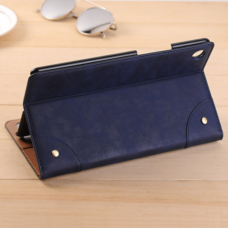 For Huawei MediaPad M5 8.4 inch Vintage Book Style Horizontal Flip Environmental PU Leather Case with Holder & Card Slots & Wallet & Photo Frame