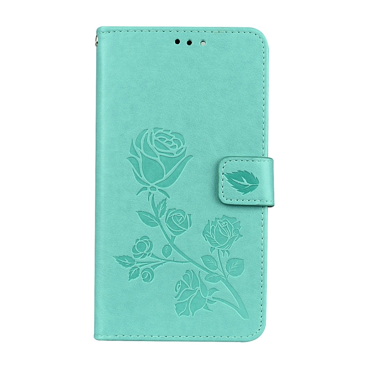 For Huawei Honor 7X Rose Embossed Horizontal Flip Environmental PU Leather Case with Holder & Card Slots & Wallet