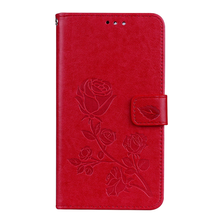 For Huawei Honor 7X Rose Embossed Horizontal Flip Environmental PU Leather Case with Holder & Card Slots & Wallet