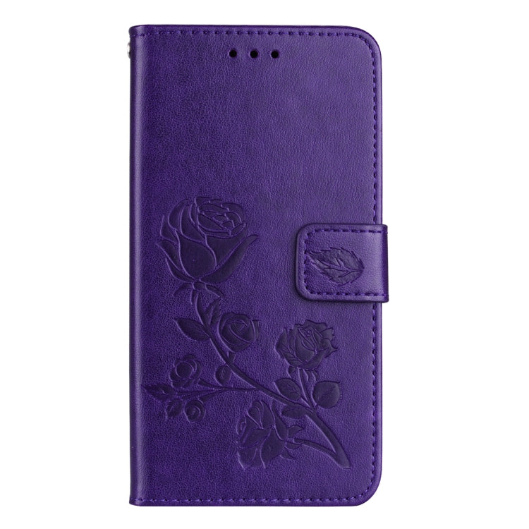 For Huawei Y3 2017 Rose embossed Texture Horizontal Flip Environmental PU Leather Case with Holder & Card Slots & Wallet
