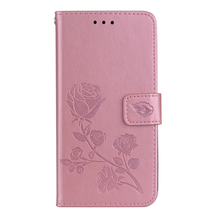 For Huawei Y3 2017 Rose embossed Texture Horizontal Flip Environmental PU Leather Case with Holder & Card Slots & Wallet