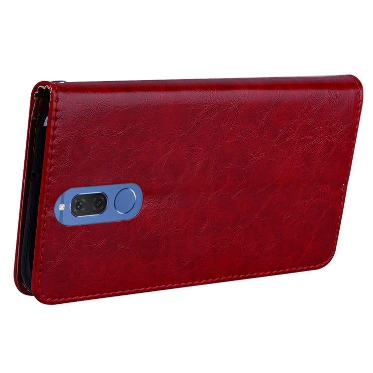 For Huawei Mate 10 Lite & Nova 2i Business Style Oil Wax Texture Horizontal Flip Leather Case with Holder & Card Slots & Wallet