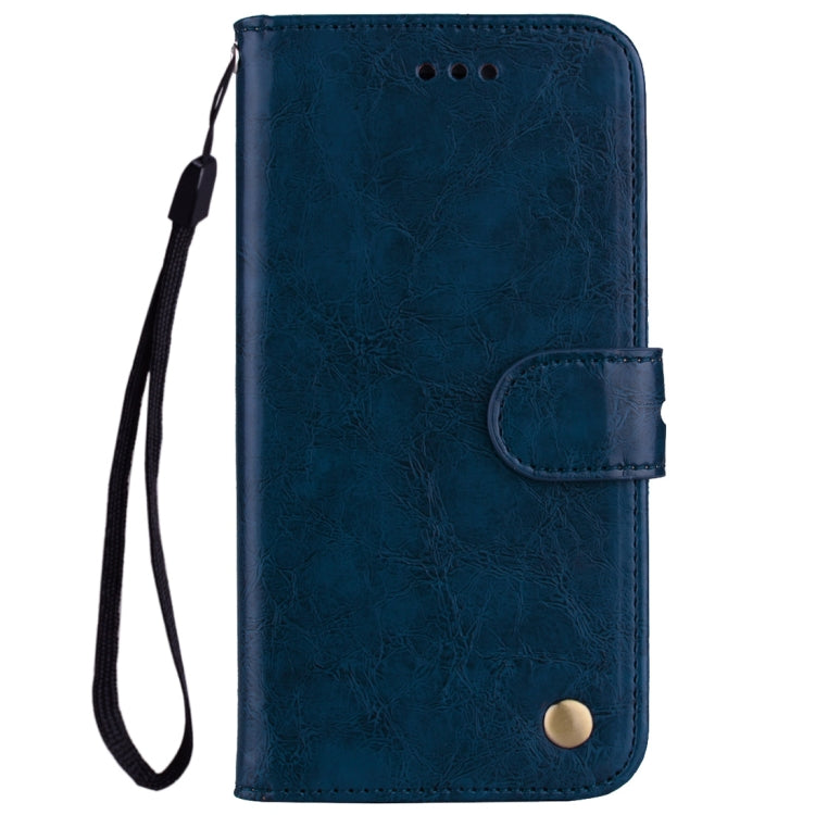 For Huawei Honor Play 7X Business Style Oil Wax Texture Horizontal Flip Leather Case with Holder & Card Slots & Wallet