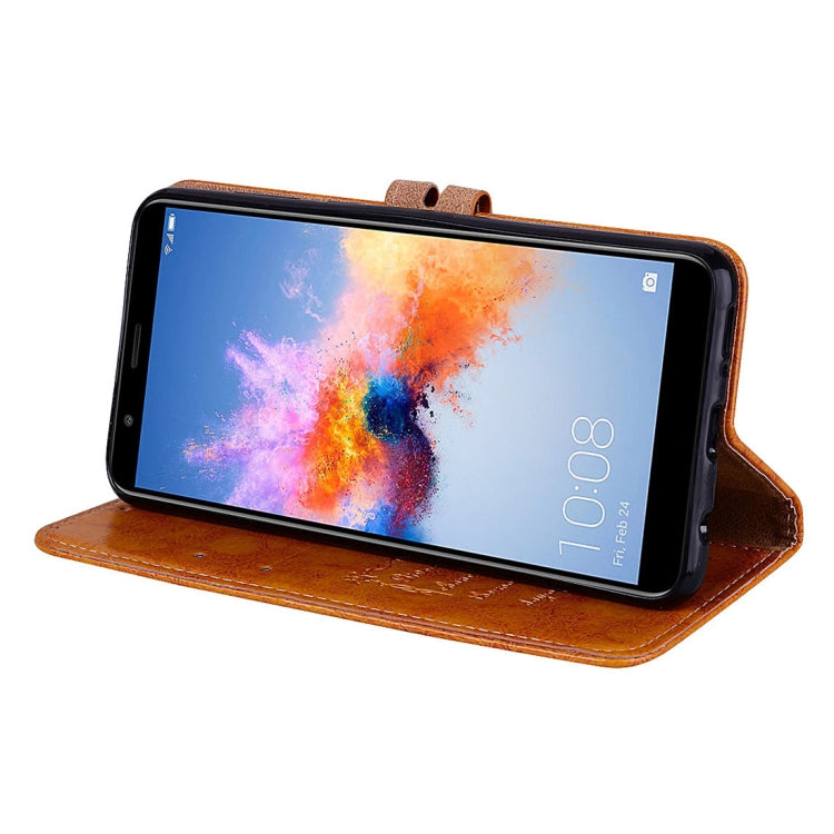 For Huawei Honor Play 7X Business Style Oil Wax Texture Horizontal Flip Leather Case with Holder & Card Slots & Wallet