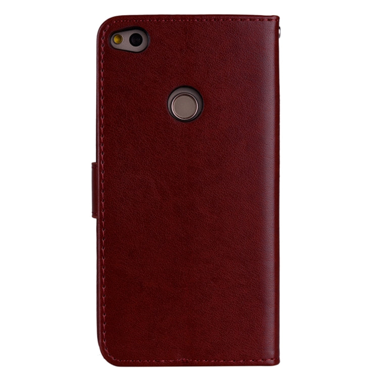 For Huawei P8 Lite 2017 Rose Embossed Horizontal Flip Environmental PU Leather Case with Holder & Card Slots & Wallet