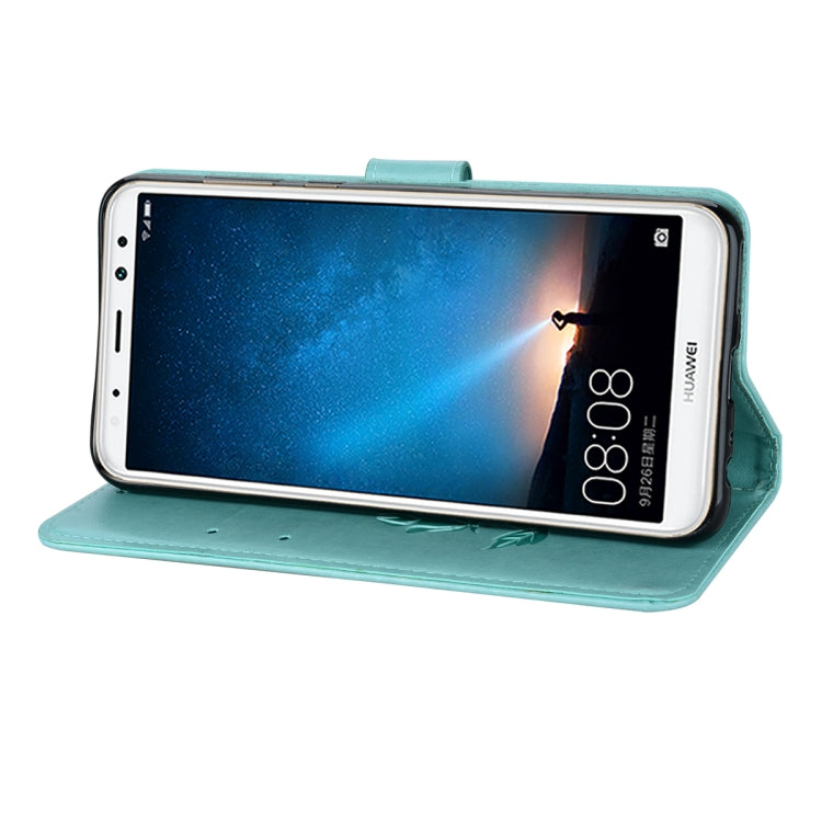 For Huawei Mate 10 Lite Rose Embossed Horizontal Flip Environmental PU Leather Case with Holder & Card Slots & Wallet