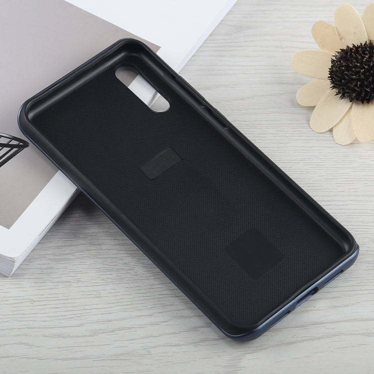 PC + Silicone Vertical Texture Case for Huawei P20, with Holder