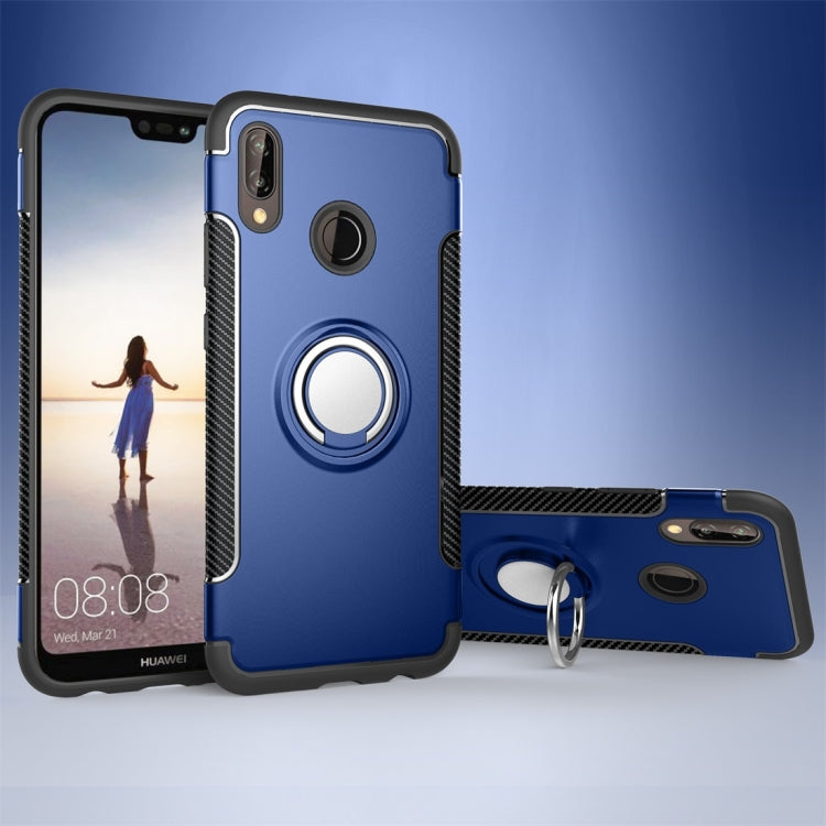 For Huawei P20 Lite Magnetic 360 Degree Rotation Ring Armor Protective Case Back Cover Case