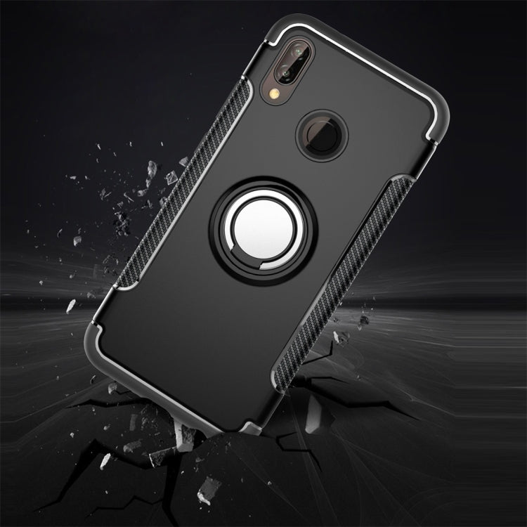 For Huawei P20 Lite Magnetic 360 Degree Rotation Ring Armor Protective Case Back Cover Case