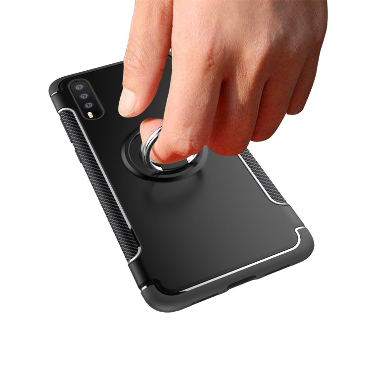 For Huawei P20 Magnetic 360 Degree Rotation Ring Armor Protective Case Back Cover Case