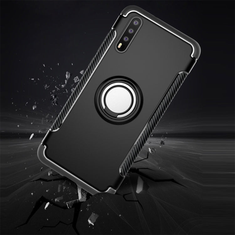 For Huawei P20 Magnetic 360 Degree Rotation Ring Armor Protective Case Back Cover Case
