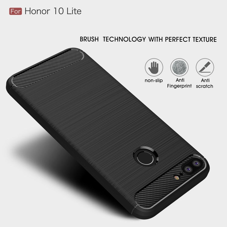 Brushed Texture Carbon Fiber Shockproof TPU for Huawei Honor 9i