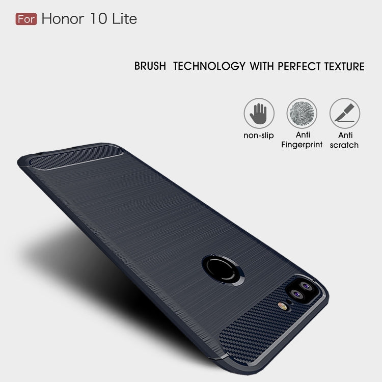 Brushed Texture Carbon Fiber Shockproof TPU for Huawei Honor 9i