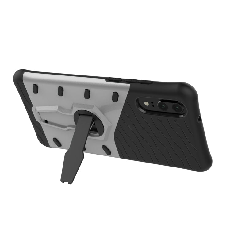 360 Degree Spin Armor TPU+PC Case for Huawei P20,with Holder