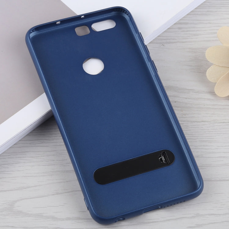 TOTUDESIGN Slim Series Carbon Fiber Texture TPU Case for Huawei Honor 8, with Holder