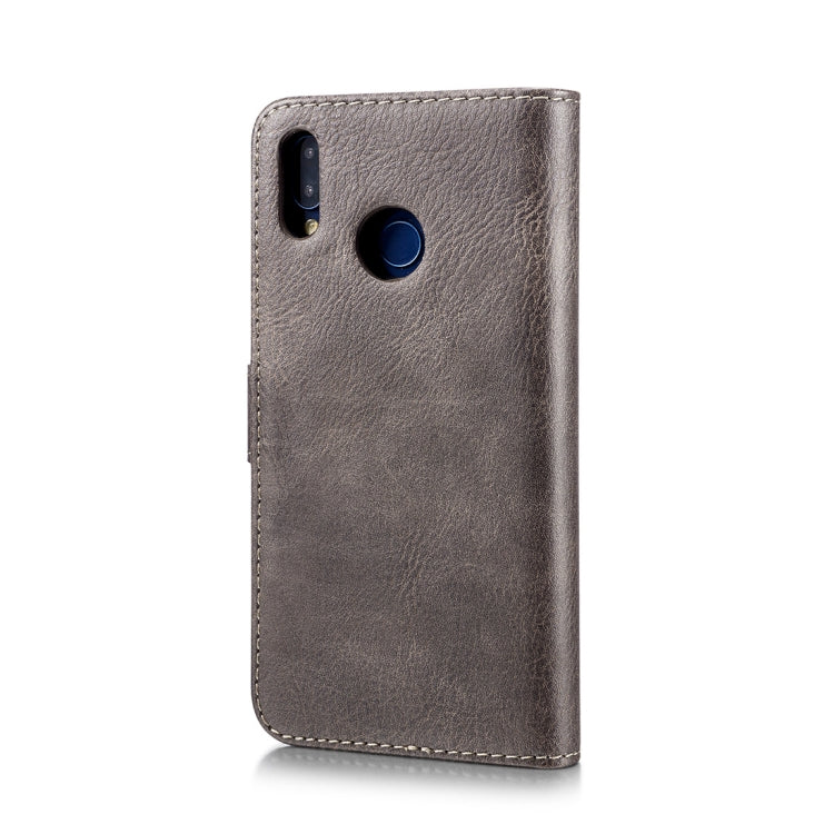 Crazy Horse Texture Flip Detachable Magnetic Leather Case for Huawei P20 Lite, with Holder & Card Slots & Wallet