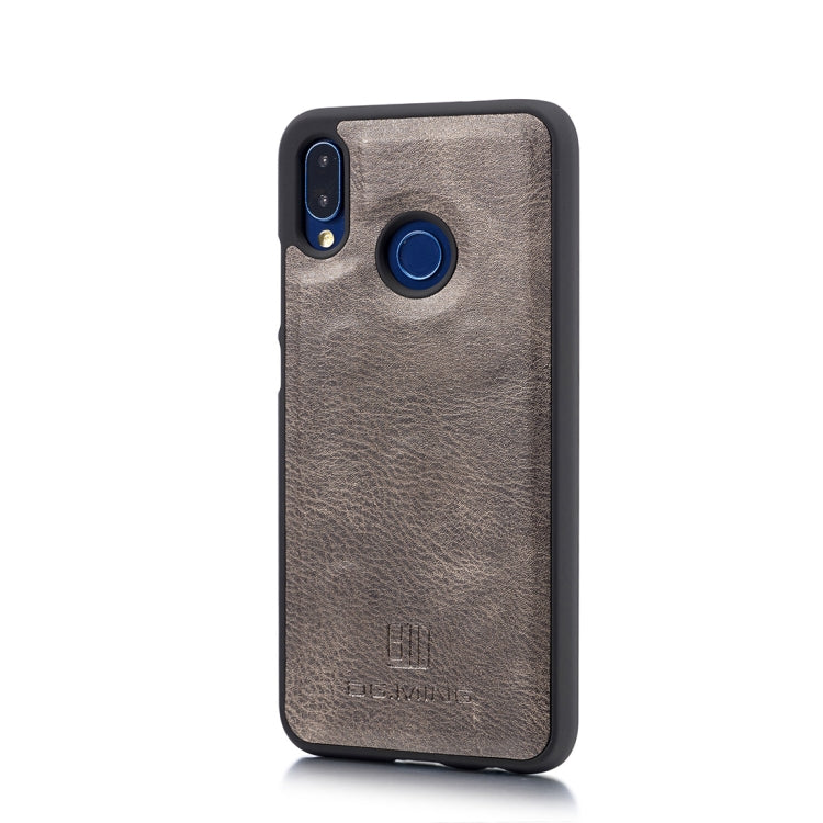 Crazy Horse Texture Flip Detachable Magnetic Leather Case for Huawei P20 Lite, with Holder & Card Slots & Wallet