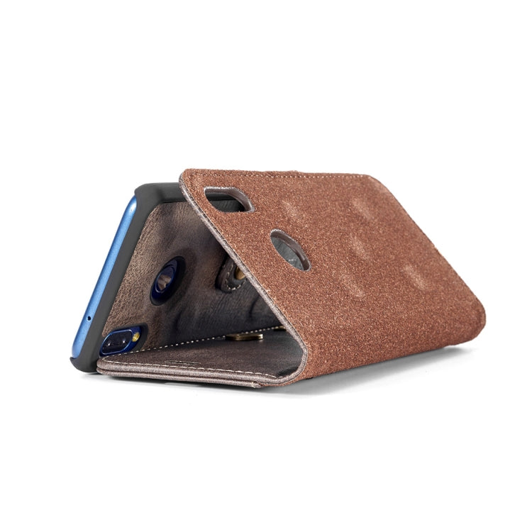 Crazy Horse Texture Flip Detachable Magnetic Leather Case for Huawei P20 Lite, with Holder & Card Slots & Wallet